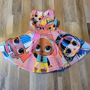 Girls Dress LOL Dolls pink Party dress full circle Costumes Princess size 14/16